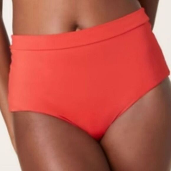 Andie Swim Wide Band High Waisted Bikini Bottom in Chili Pepper Size XS NWT - Picture 8 of 11